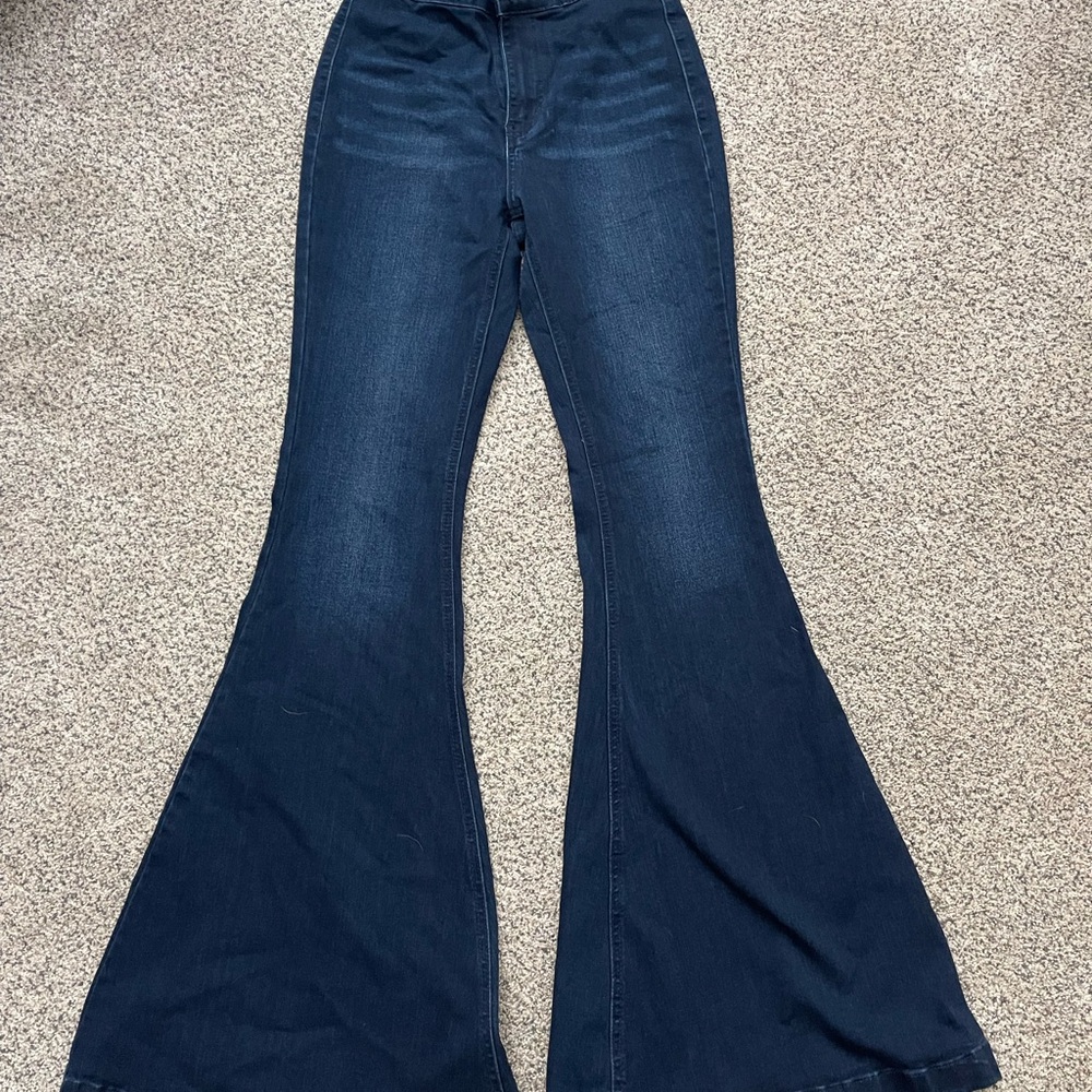 KanCan Dark Blue Flare Jeans